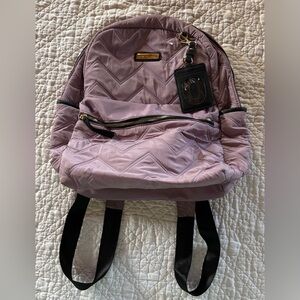 Adrienne Vittadini Quilted Nylon Backpack w/Laptop Sleeve Dusty Purple NWOT
